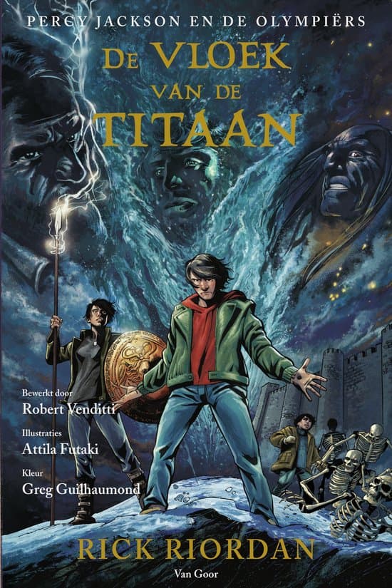Omslag van Percy Jackson en de Olympiërs 3 - De vloek van de Titaan