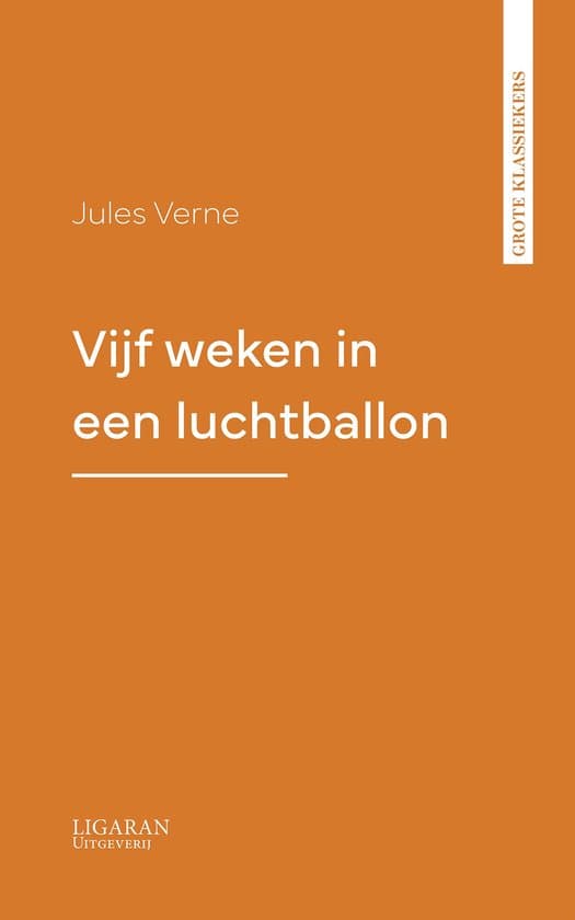 Omslag van Vijf weken in een luchtballon
