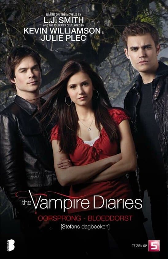 Omslag van The Vampire Diaries 1 - Oorsprong en Bloeddorst