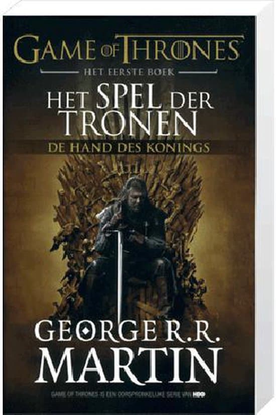 Omslag van Het spel der tronen, eerste boek, De hand des Konings