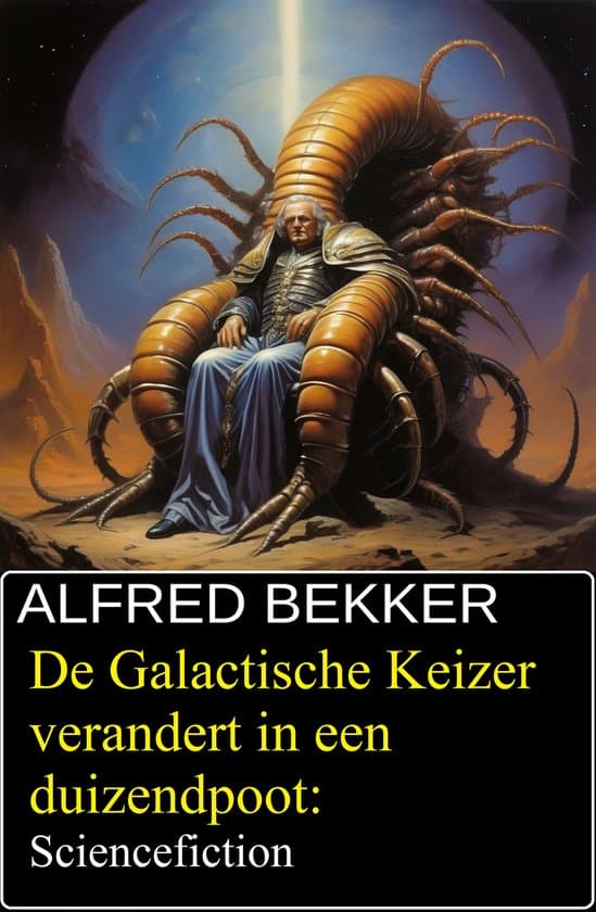 Omslag van De Galactische Keizer verandert in een duizendpoot: Sciencefiction