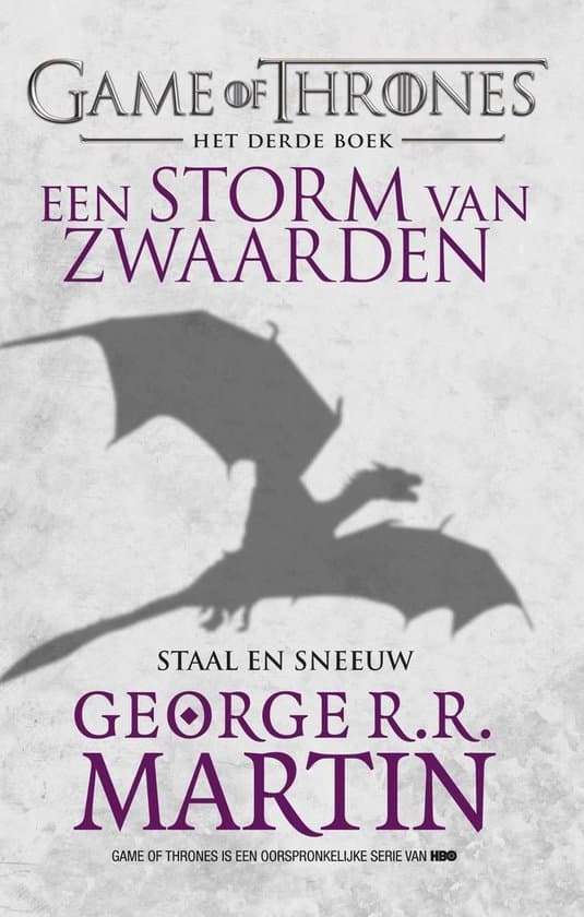 Omslag van Game of Thrones 3 - Een storm van zwaarden Staal en sneeuw