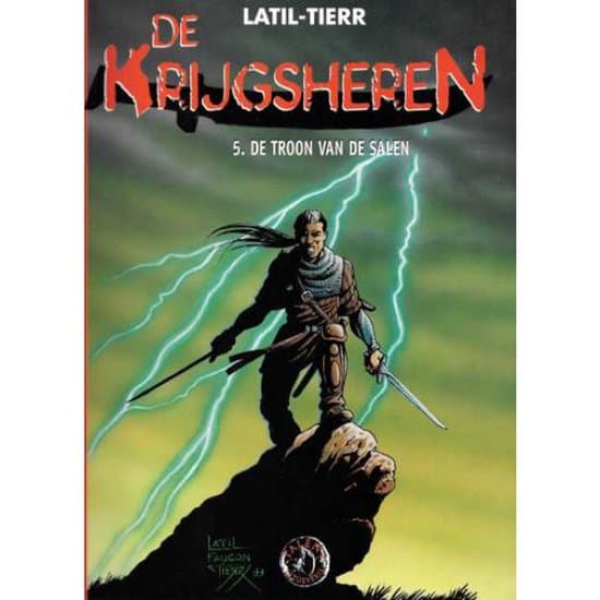 Omslag van De Krijgsheren 5. De troon van de Salen