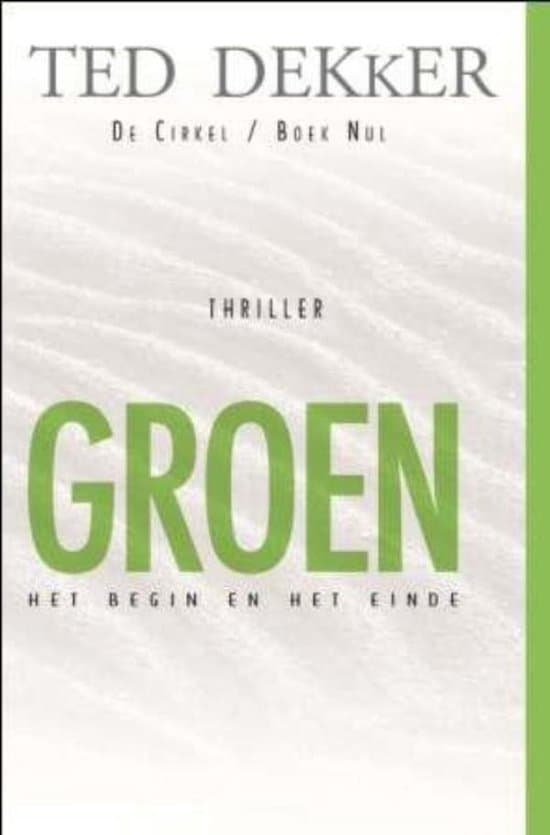 Omslag van De Cirkel 4 - De cirkel Boek nul Groen