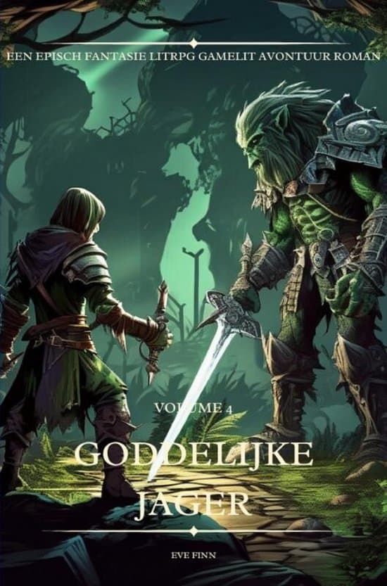 Omslag van Goddelijke Jager:Een Episch Fantasie LitRPG GameLit Avontuur Roman(Volume 4)