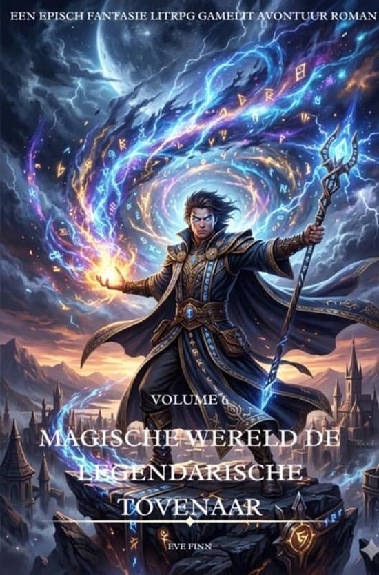 Omslag van Magische Wereld De Legendarische Tovenaar:Een Episch Fantasie LitRPG GameLit Avontuur Roman(Volume 6)