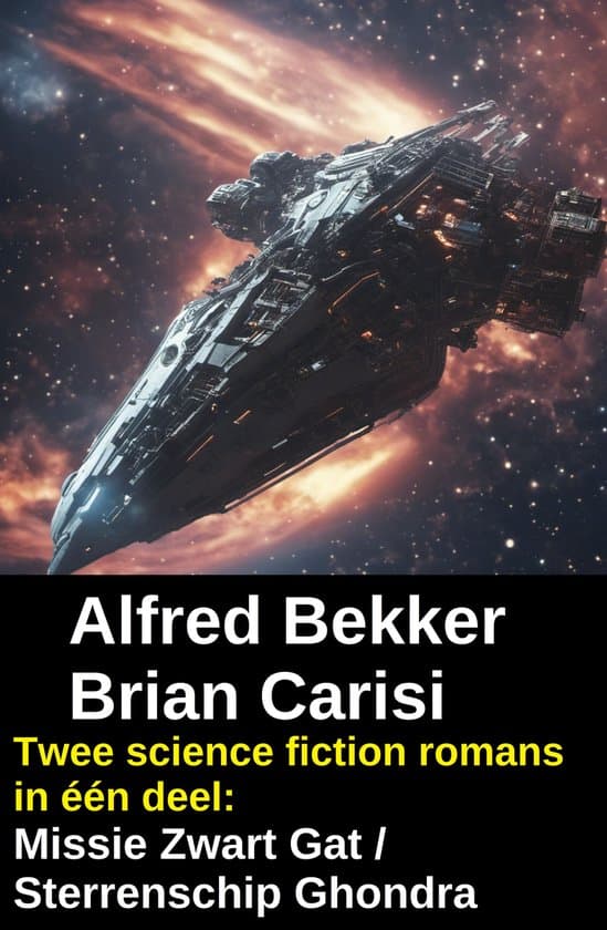 Omslag van Twee science fiction romans in één deel: Missie Zwart Gat / Sterrenschip Ghondra