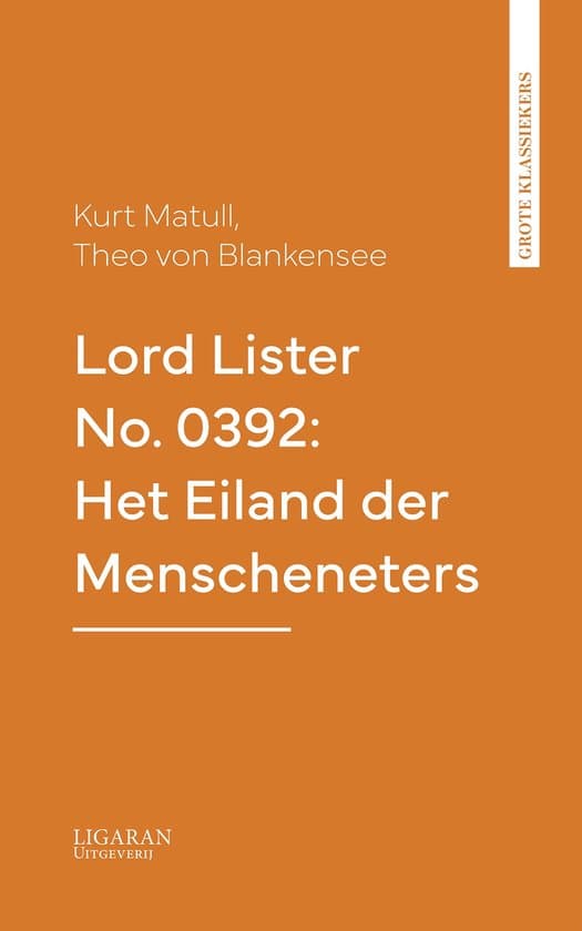 Omslag van Lord Lister No. 0392: Het Eiland der Menscheneters