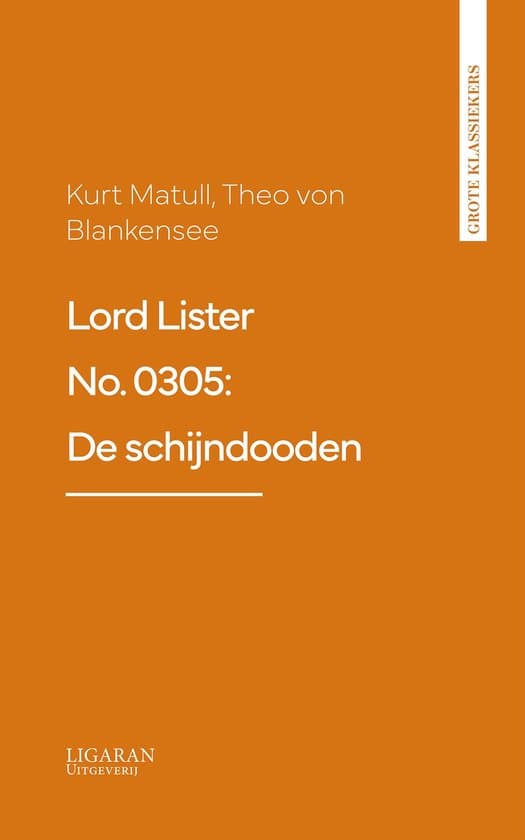 Omslag van Lord Lister No. 0305: De schijndooden