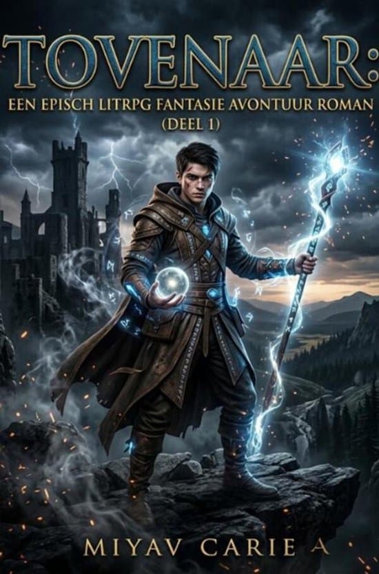Omslag van Tovenaar:En Episch LitRPG Fantasie Avontuur Roman(Deel 1)