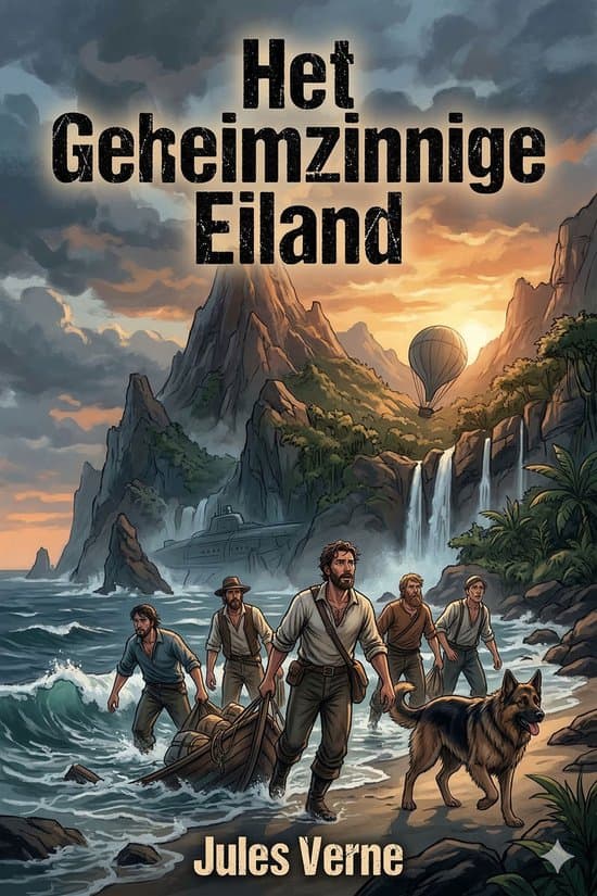 Omslag van Het Geheimzinnige Eiland / De Luchtschipbreukelingen