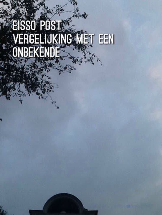 Omslag van Vergelijking met een onbekende