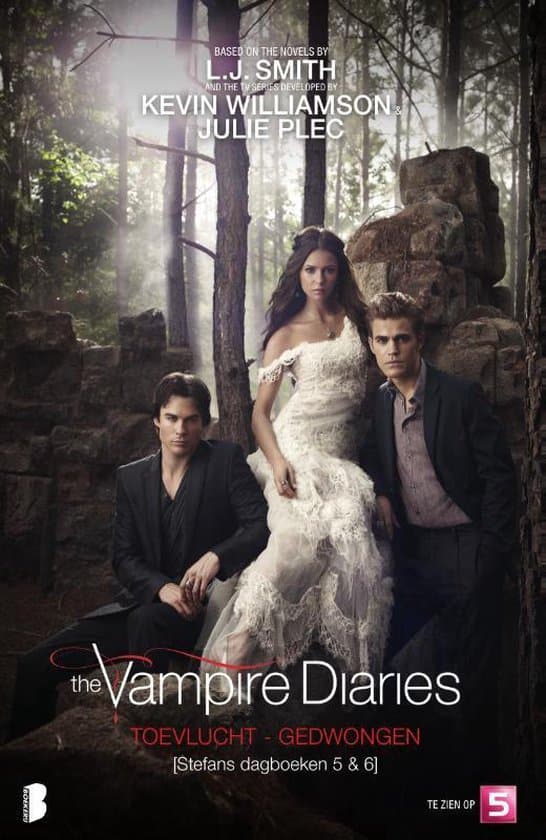 Omslag van The Vampire Diaries 5 en 6 - Toevlucht - Gedwongen