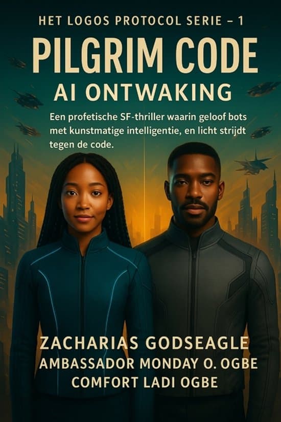 Omslag van The Logos Protocol- PILGRIM CODE - AI Awakening (DE LOGOS PROTOCOL-serie - Boek 1)