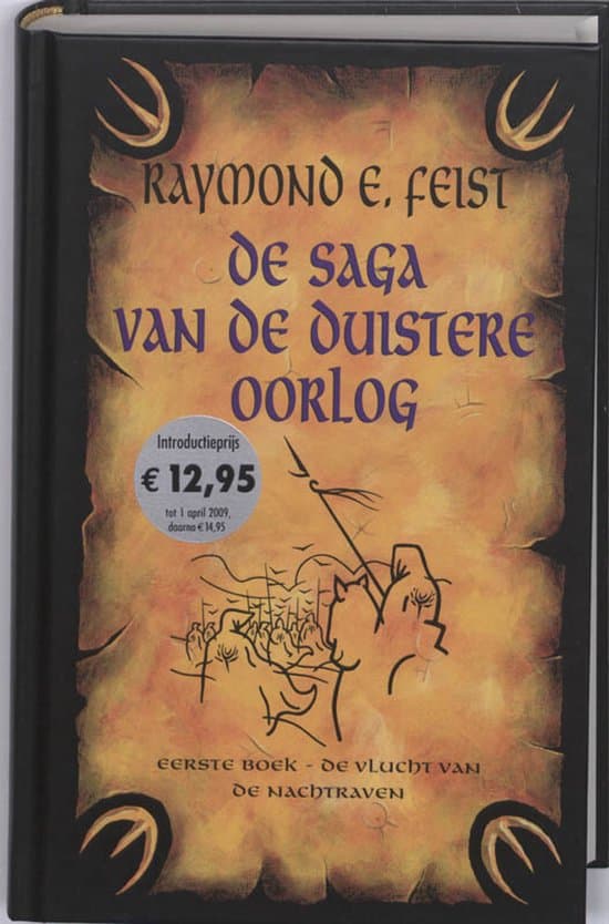 Omslag van De saga van de duistere oorlog 1 - De vlucht van de nachtraven